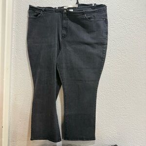 Venezia by Lane Bryant Womens Jeans Plus 28 Black Bootcut Average Ladies